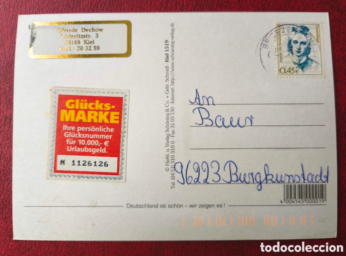Postales: Alemania. 2002. Postal circulada. Kiel - Foto 2