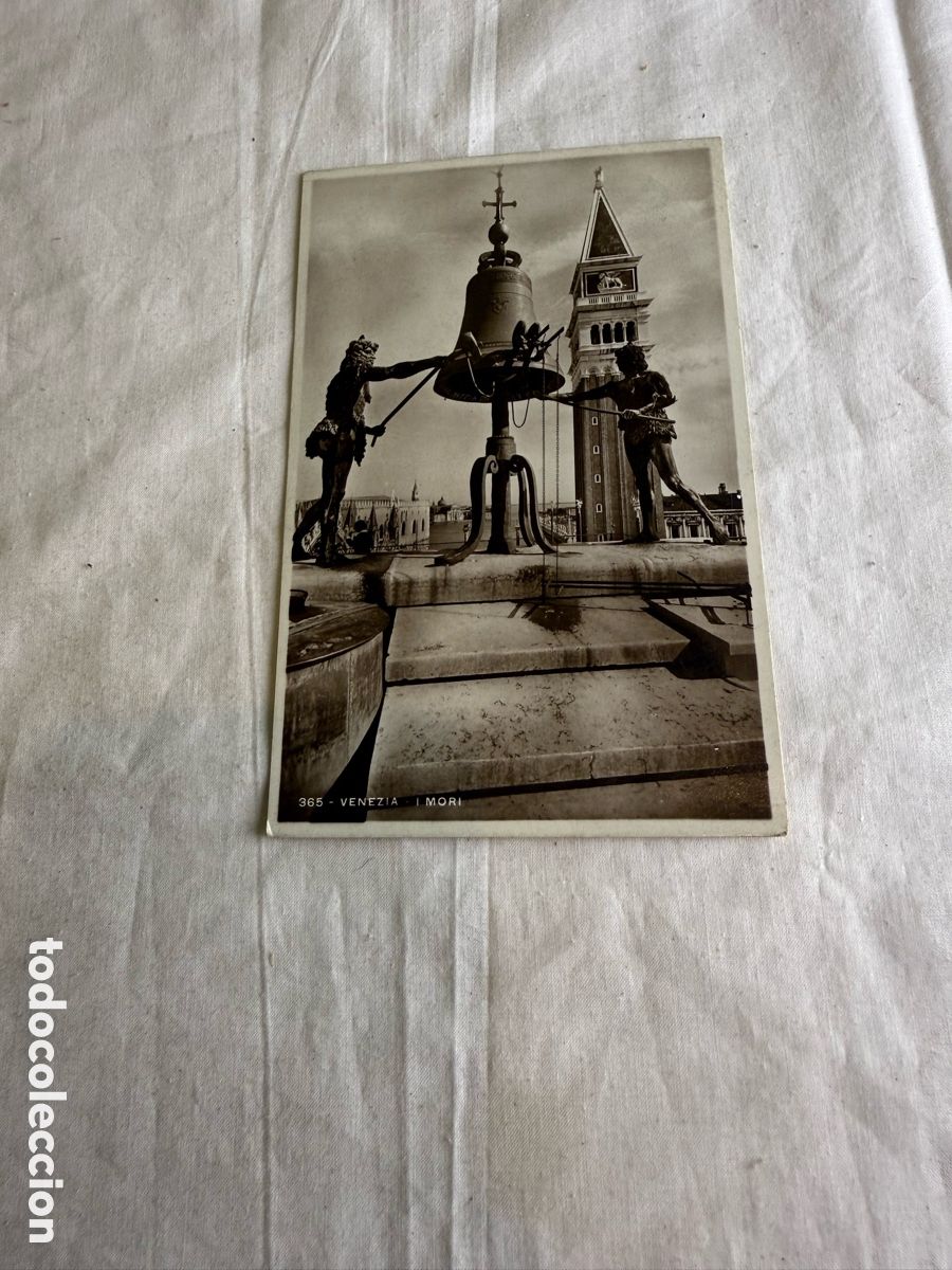 Postales: Venezia &ndash; I Mori y Torre del Reloj &ndash; Antigua postal fotogr&aacute;fica