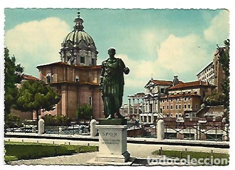 Postales: VIA DELL&acute;IMPERIO - MONUMENTO A GIULIO CESARE.- ROMA / ITALIA