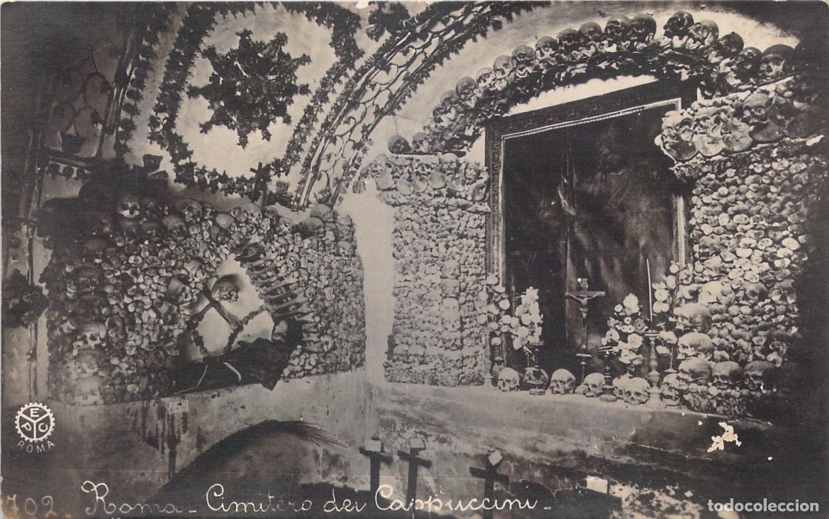 Postales: Postal de la Cripta de los Capuchinos en Roma - Foto 1