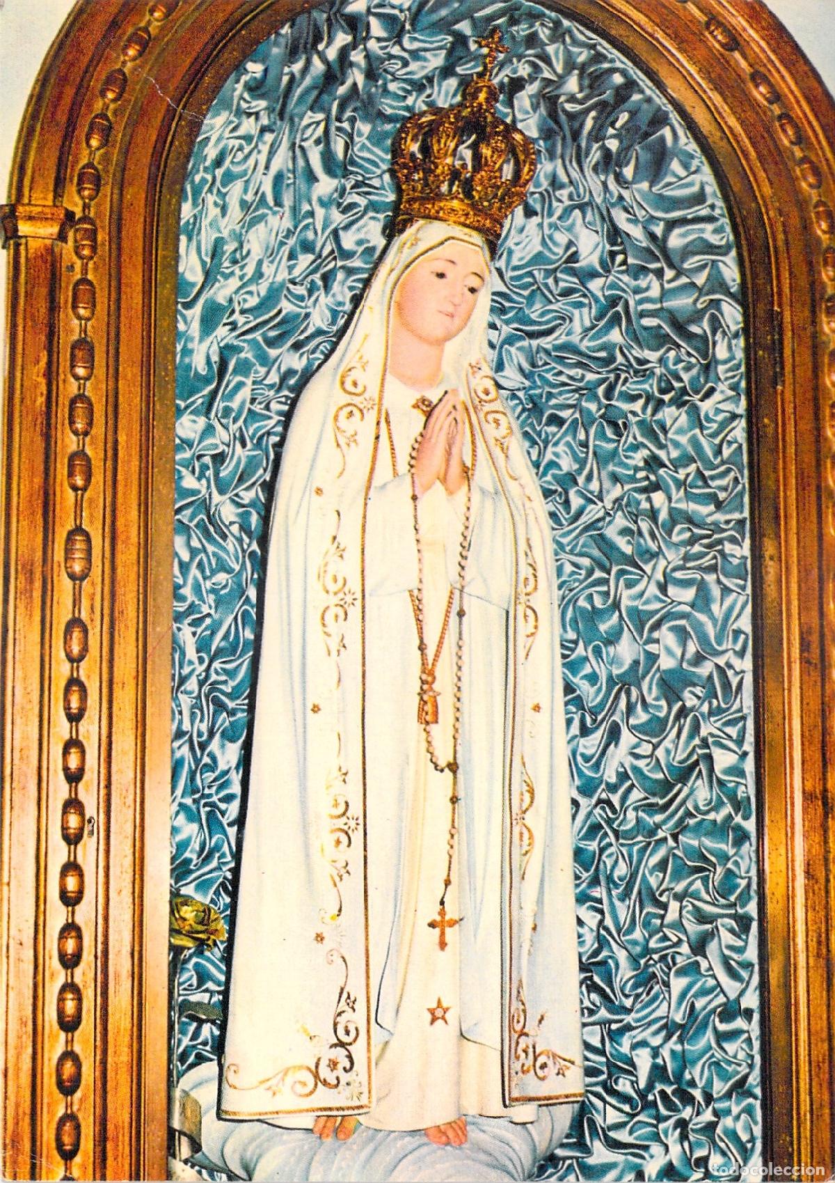 Postales: Postal de la Virgen de F&aacute;tima en la Capilla de las Apariciones