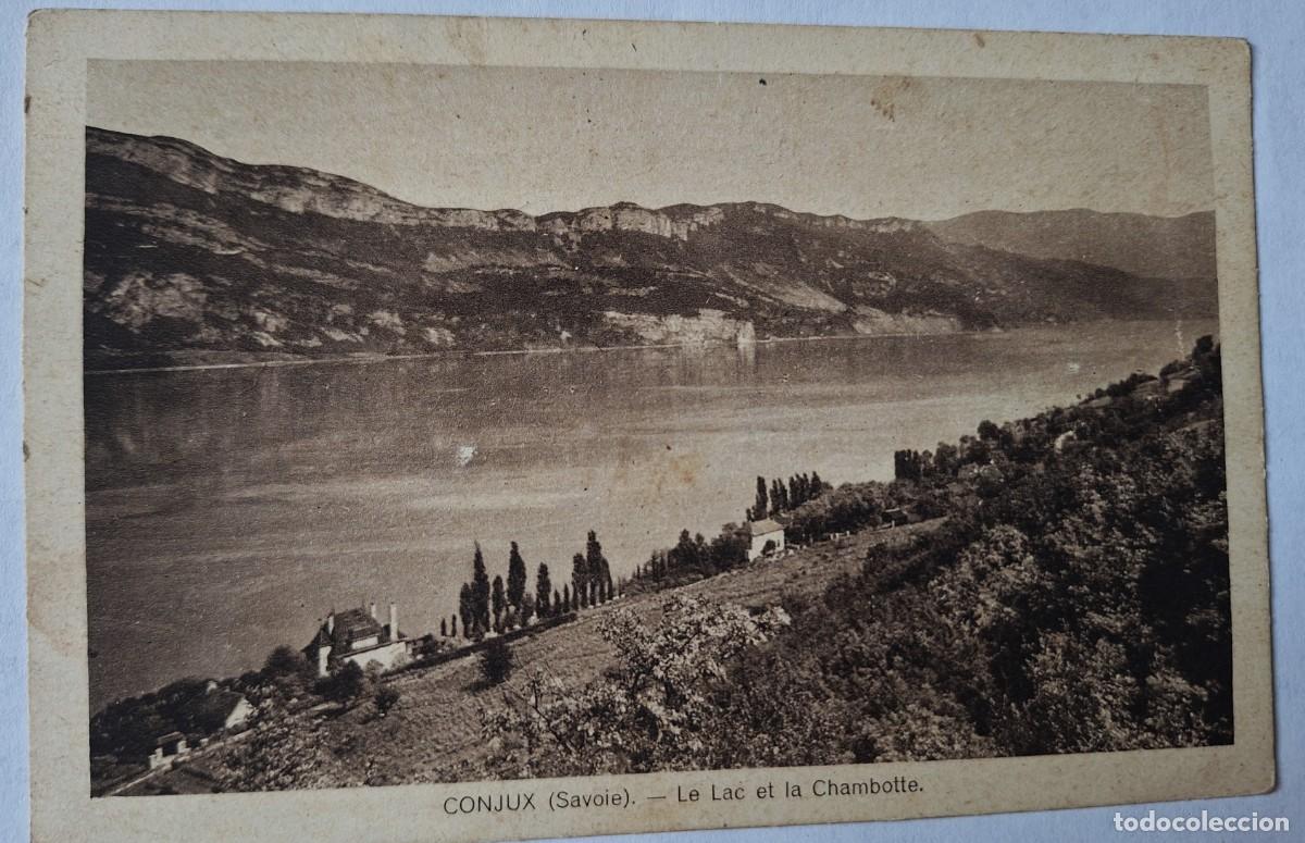 Postales: CONJUX (SAVOIE - FRANCIA) - POSTAL MUY ANTIGUA MANUSCRITA EN 1941 - LE LAC ET LE CHAMBOTTE