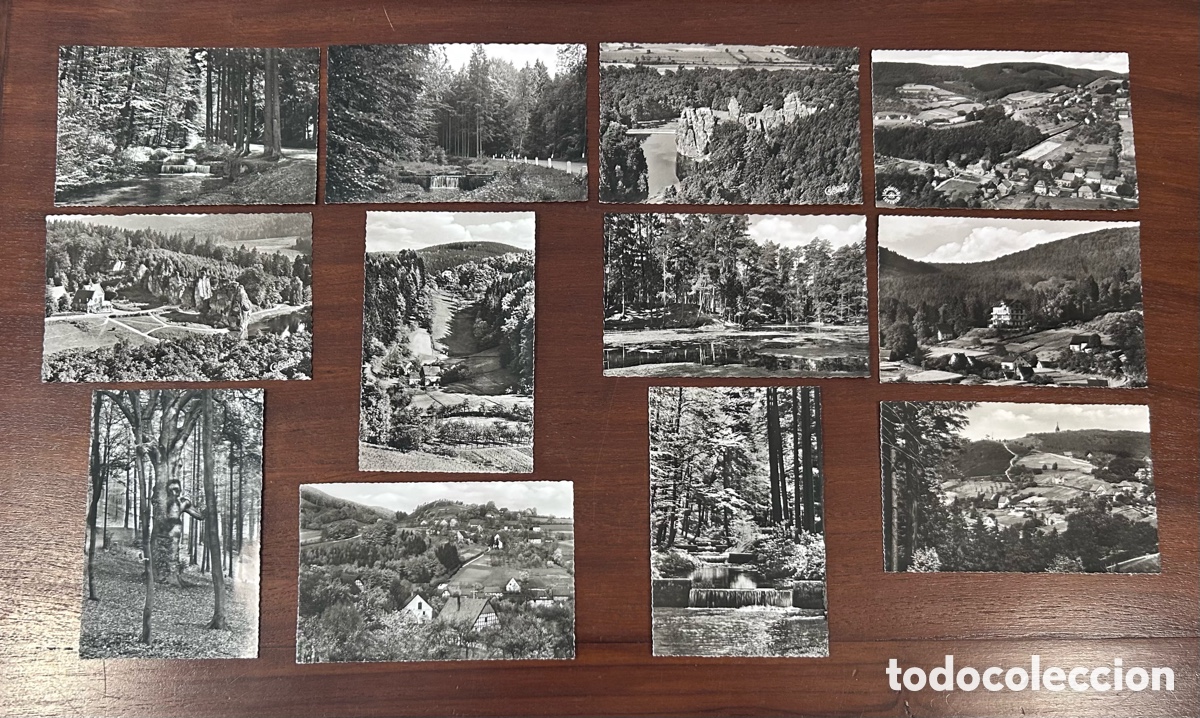 Postales: LOTE 12 TARJETAS POSTALES FOTOGR&Aacute;FICAS SIN CIRCULAR. ALEMANIA. SUIZA. AUSTRIA. LUFTKURORT
