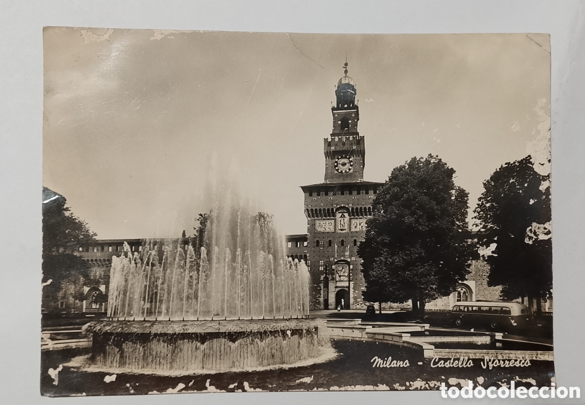 Postales: Postal Mil&aacute;n Milano Castello Sforresco