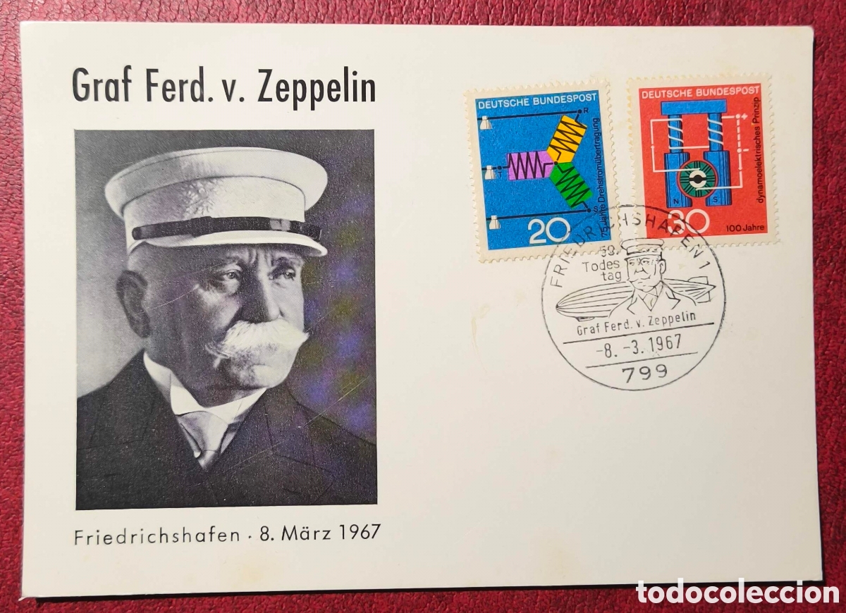 Postales: Alemania. 1967. Von Zeppelin