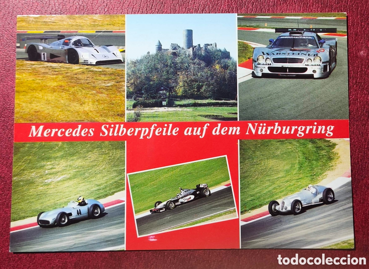 Postales: Alemania. 2000. La flecha plateada de Mercedes en N&uuml;rburgring