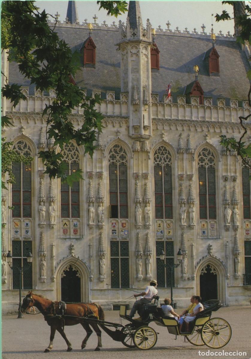 Postales: N&ordm; 02.76-BRUJAS. B&eacute;lgica. Ayuntamiento. Escrita en 1991. ARTISTIC VIWES EDITONS