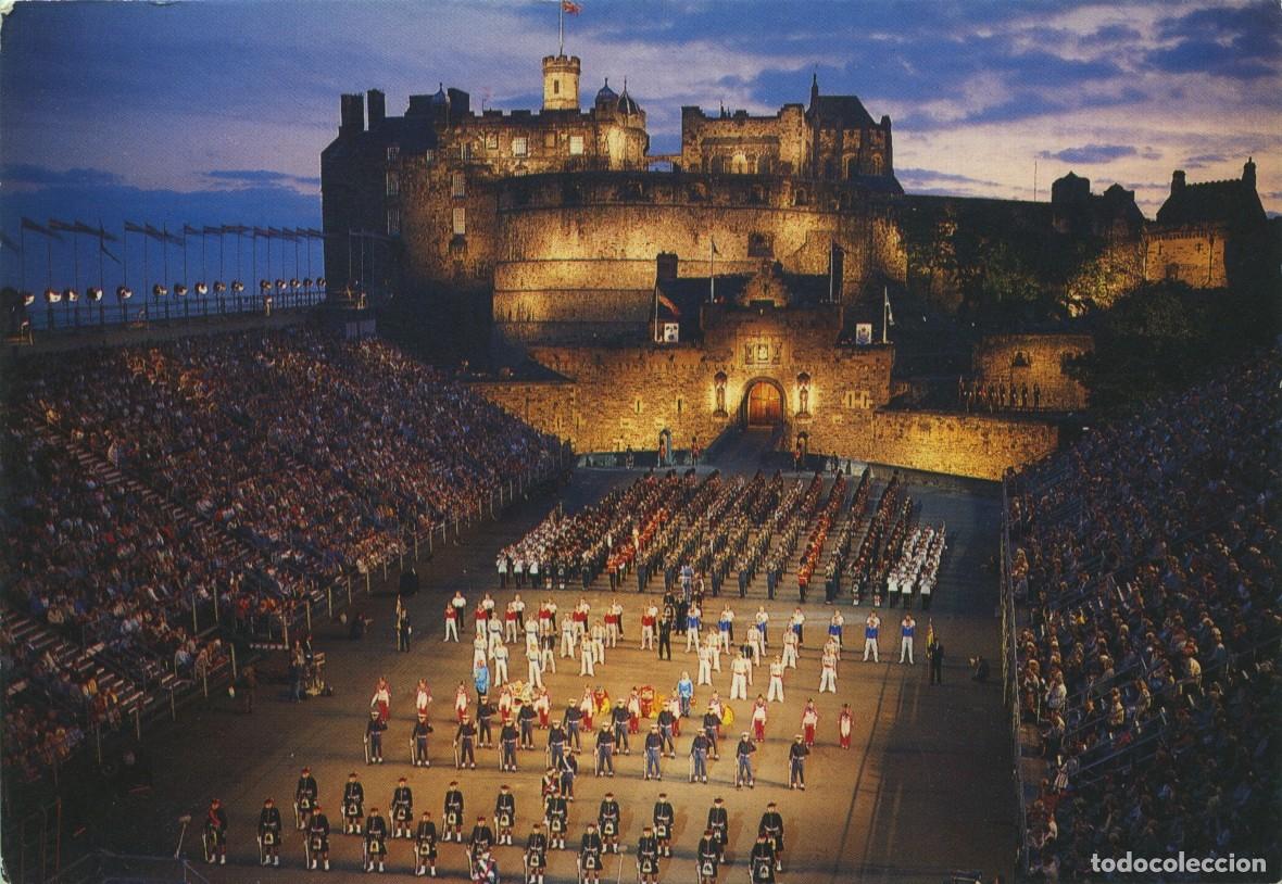 Postales: N&ordm; 765-EDINBURGO. Inglaterra. El tatuaje militar. Circulada en 1990. ED. WHITE HOLME PUBLISHERS