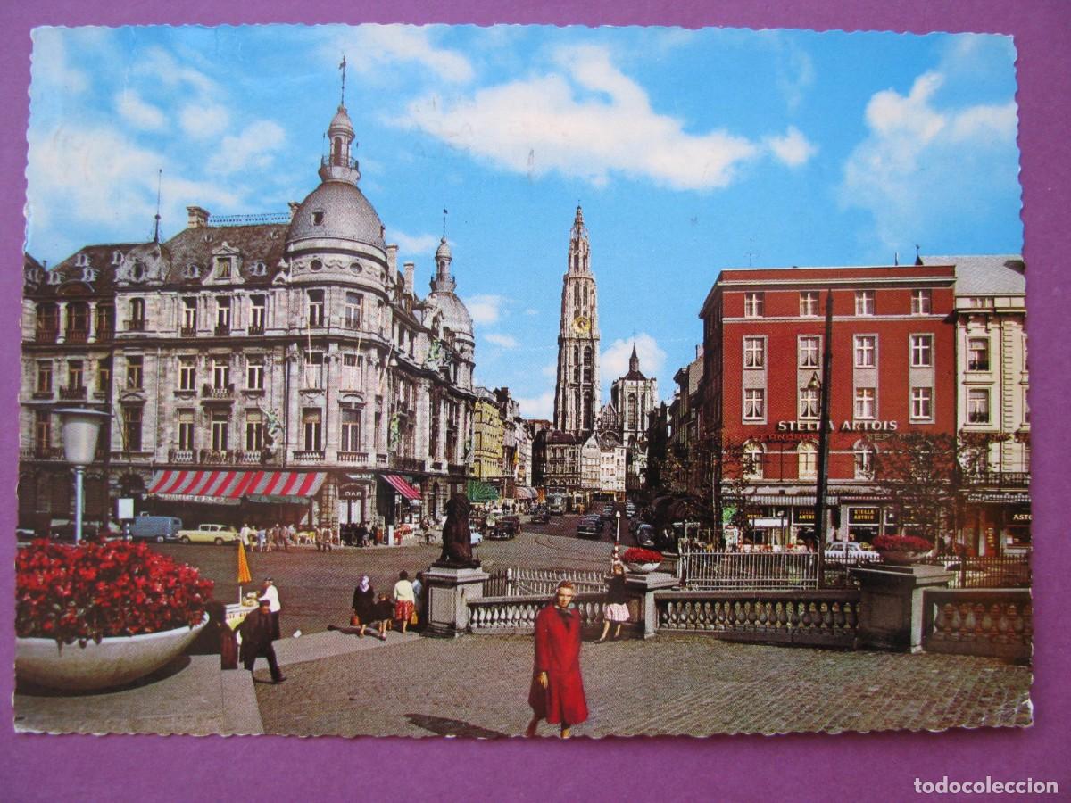 Postales: POSTAL DE BELGICA. ANTWERPEN. ED. KR&Uuml;GER. CIRCULADA 1963