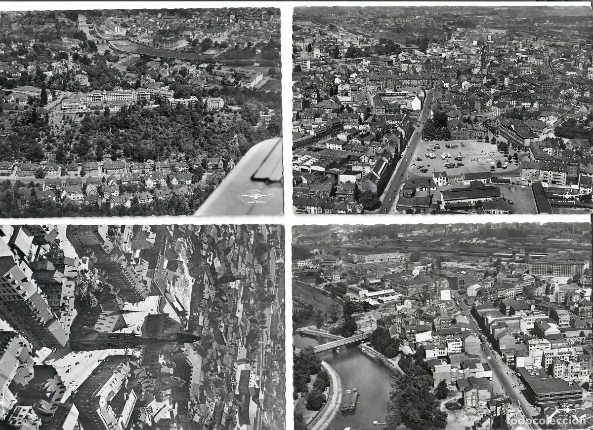Postales: SAARBR&Uuml;CKEN (ALEMANIA) LOTE DE 7 POSTALES A&Eacute;REAS - A&Ntilde;OS 1950