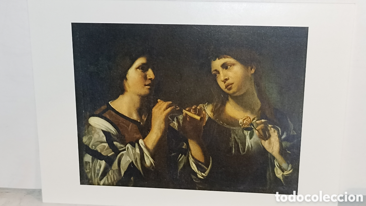 Postales: Mint Nicolas Tournier. La flauta y la rosa