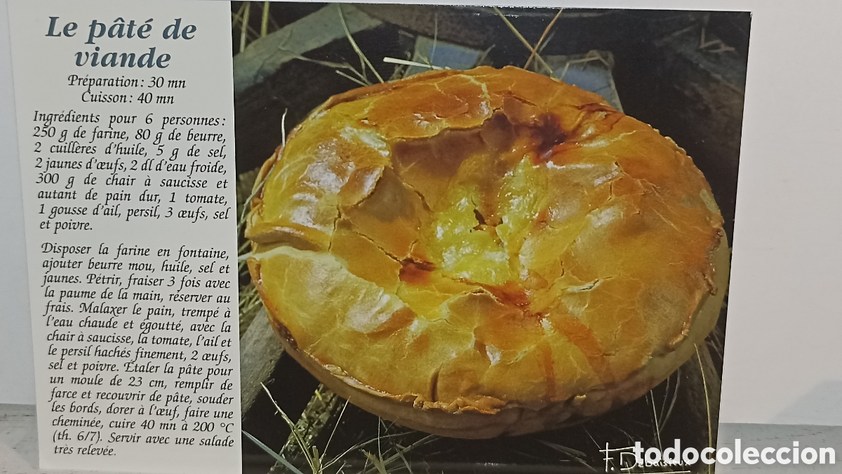 Postales: Le Pate de viande. Receta tradicional francesa