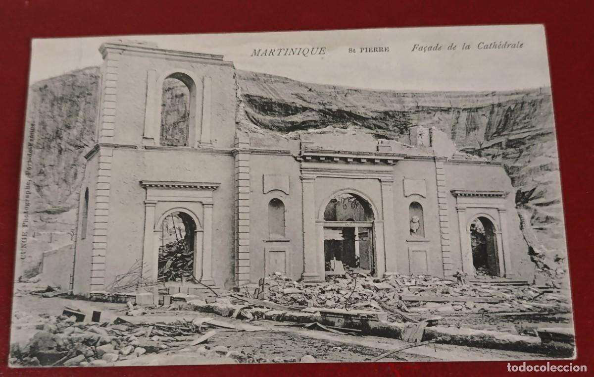 Postales: FACHADA EN RUINAS CATEDRAL NOTRE DAME - MARTINICA 1902 - SAINT PIERRE