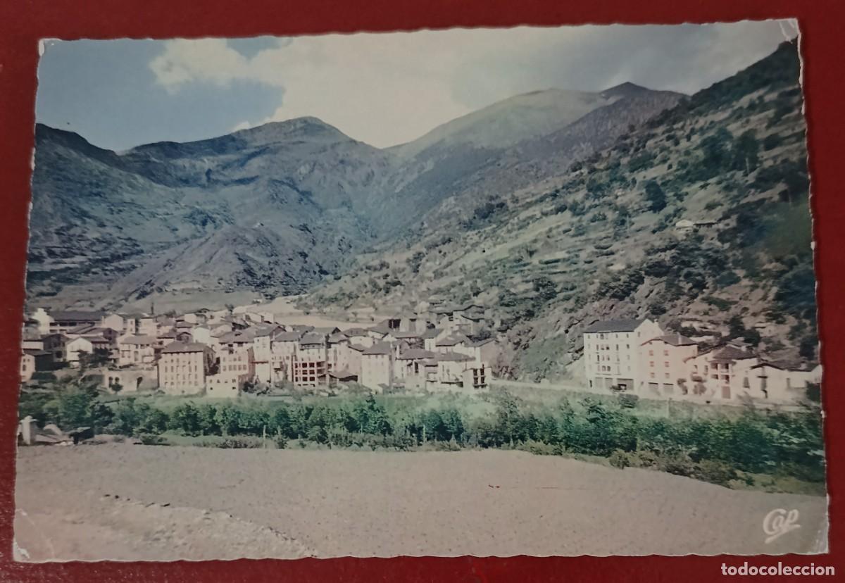 Postales: TARJETA POSTAL VISTA PANORAMICA DE SANT JULIA DE LORIA - ANDORRA 1957