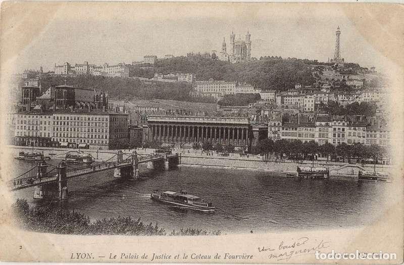 Postales: Postal Francia. Lyon. Le Palais de Justice et le Coteau de Fourviere
