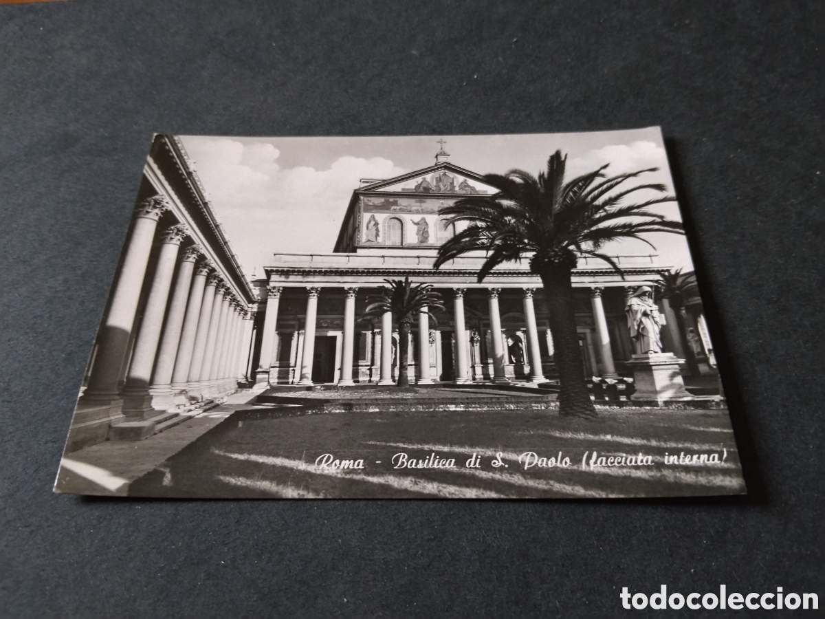 Postales: Postal antigua Roma bas&iacute;lica