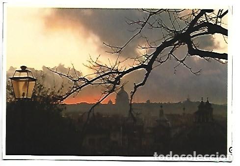 Postales: TRAMONTO DAL PINCIO - SUNSET AS SEEN FROM THE PINCIO.- ROMA / ITALIA
