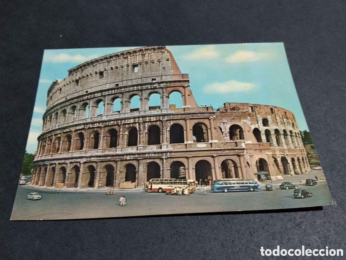 Postales: Postal Roma coliseo ....