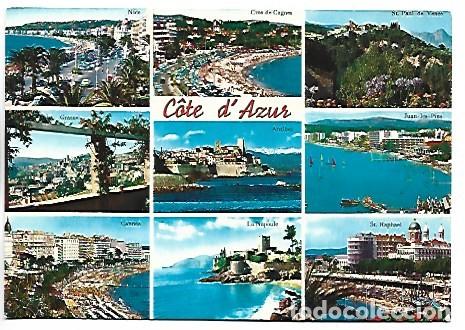 Postales: MULTIVISTAS DE LA COTE D&acute;AZUR / FRANCIA