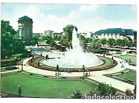 Postales: WASSERTURM UND FONTANE AM FRIEDICHSPLATZ.- MANNHEIM / ALEMANIA