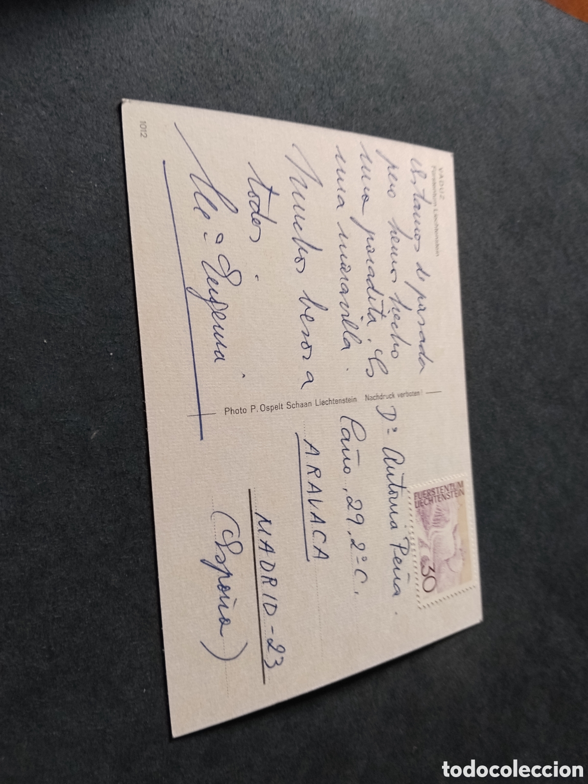 Postales: Postal Vaduz escudo . - Foto 2