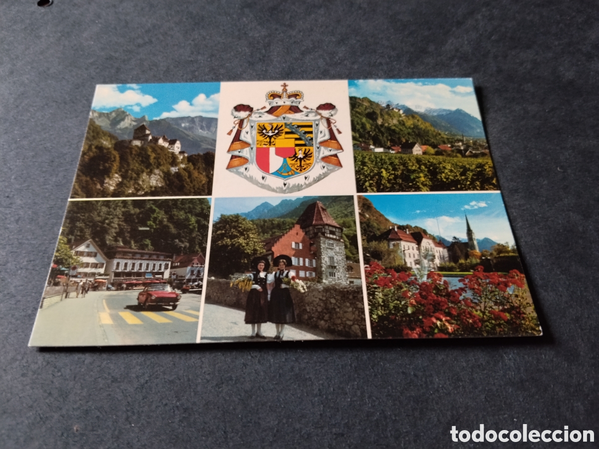 Postales: Postal Vaduz escudo .