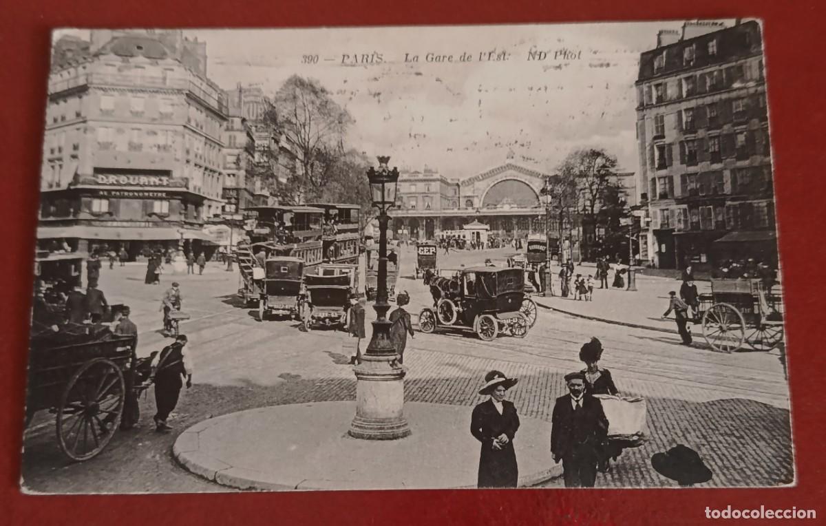 Postales: GARE DE L'EST EN PARIS - FRANCIA 1910 - NEURDEIN