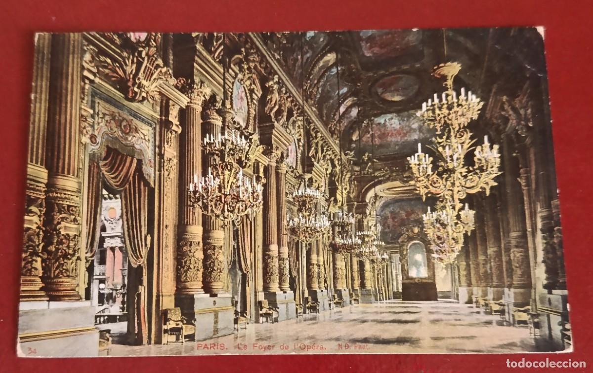 Postkarten: GRAN VEST&Iacute;BULO DEL PALAIS GARNIER - OPERA DE PARIS - FRANCIA 1908