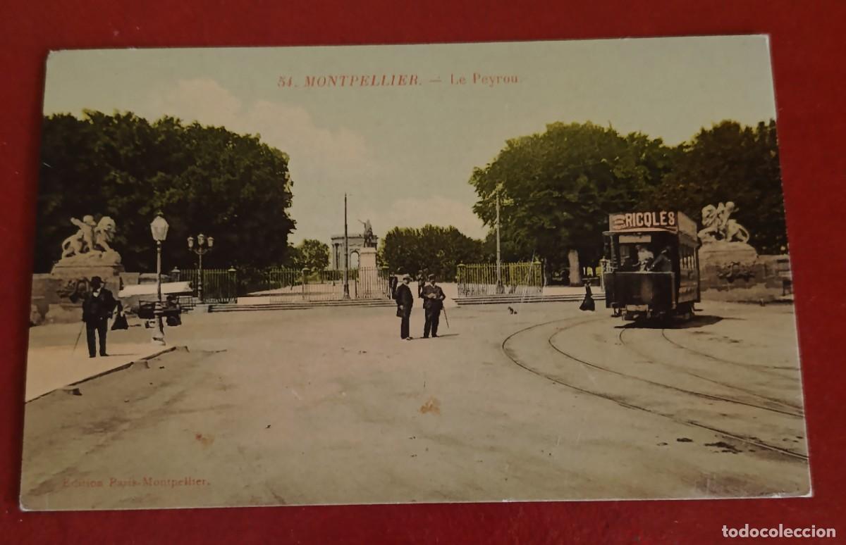 Postkarten: POSTAL COLOREADA PPIO XX - PROMENADE DU PEYROU - MONTPELLIER - FRANCIA