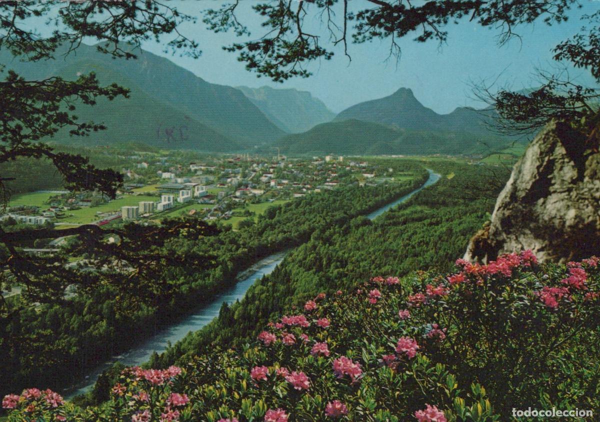 Postcards: Germany Bad Reichenhall View From Staufen Mountain With River And *YBB005