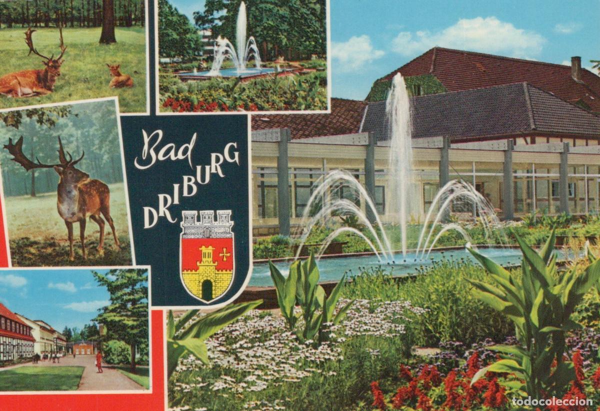 Postales: Germany Bad Driburg Spa Town Fountains Deer Park Architecture Multi View *YBB009