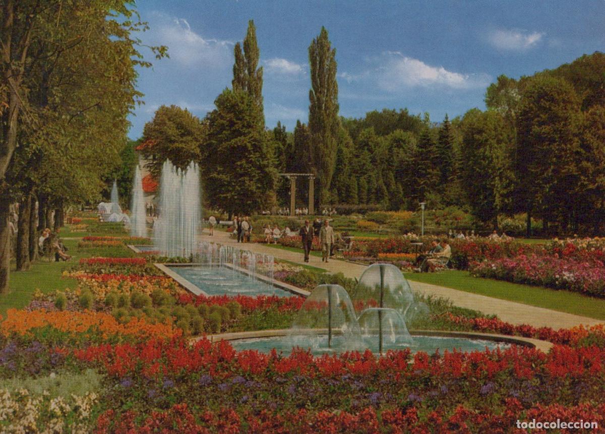 Postales: Germany Alfeld Bad Eilsen Kurpark Fountains And Flower Beds 1970s *YBB015