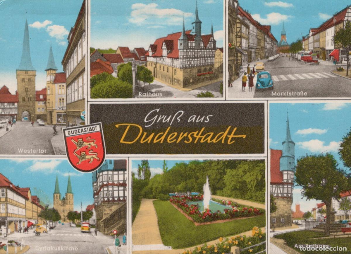 Postales: Germany Duderstadt Multi View With Town Hall Westertor Market Square *YBB019