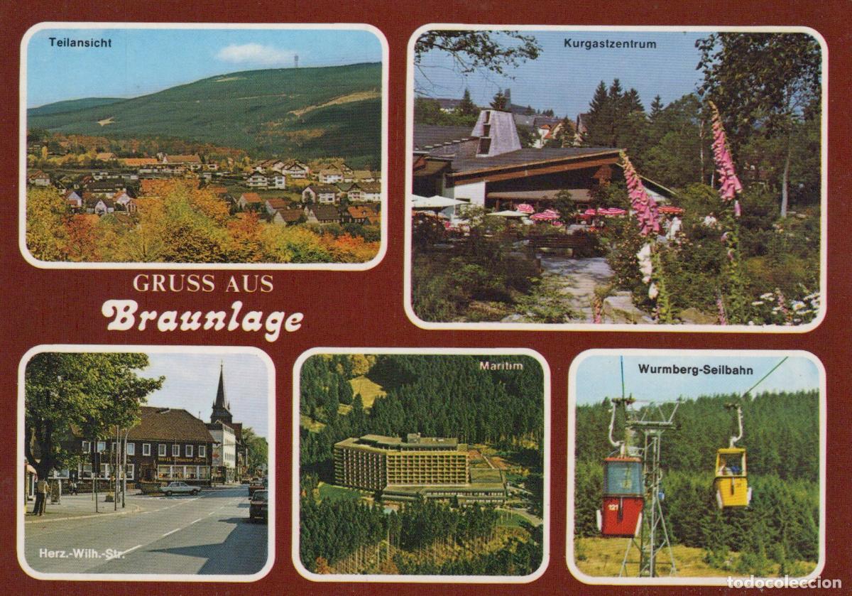 Postales: Germany Braunlage Harz Mountains Multi View Kurpark Wurmberg Cable Car *YBB018
