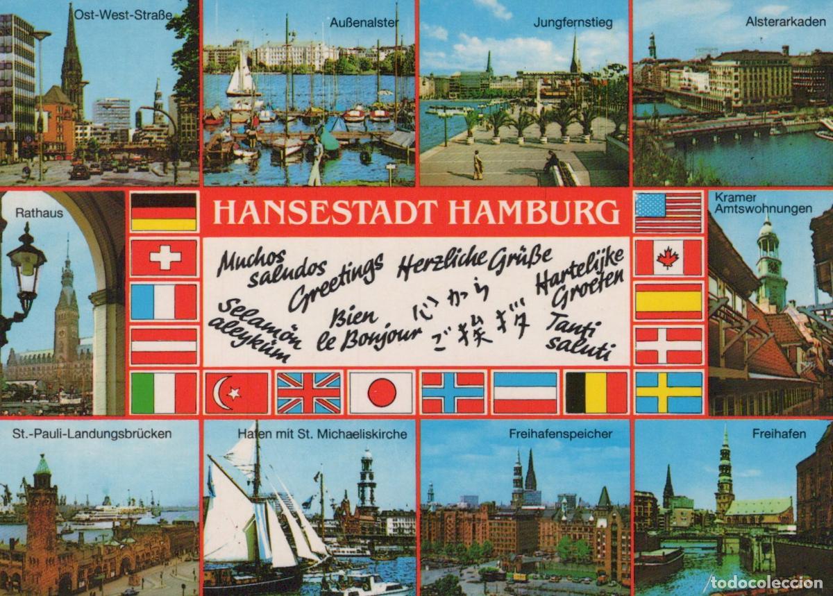 Postales: Germany Altona Multi View With City Hall Harbor And Alster *YBB020