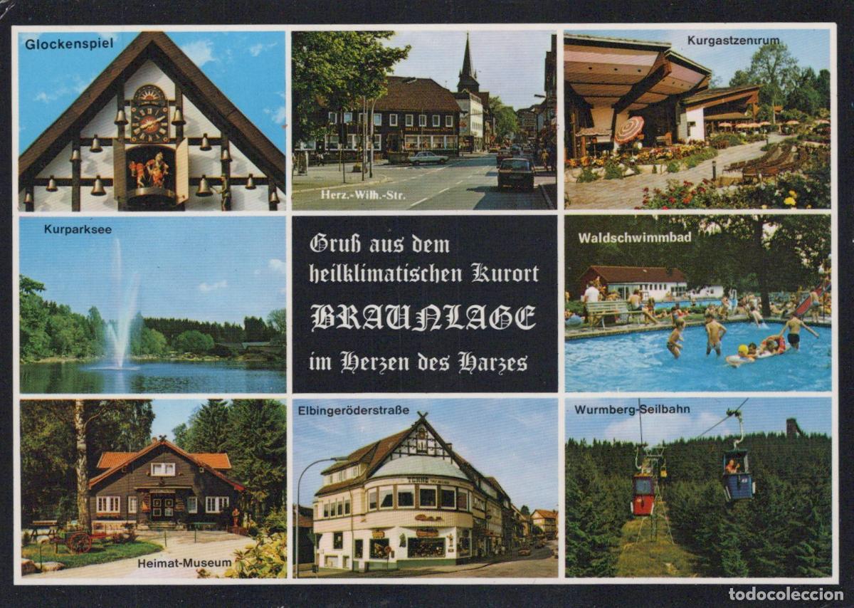 Postales: Germany Braunlage Harz Multi View Glockenspiel Kurparksee Forest *YBB016