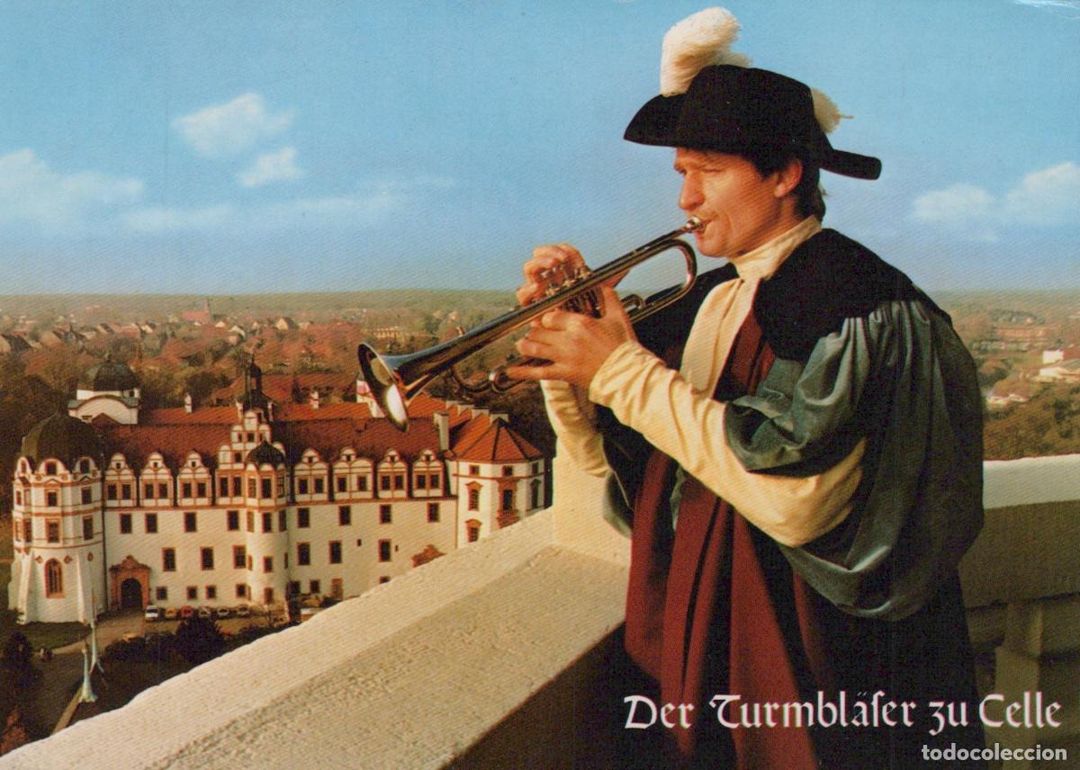 Postales: Germany Celle Castle Tower Blower Musician Playing Trumpet *YBB022