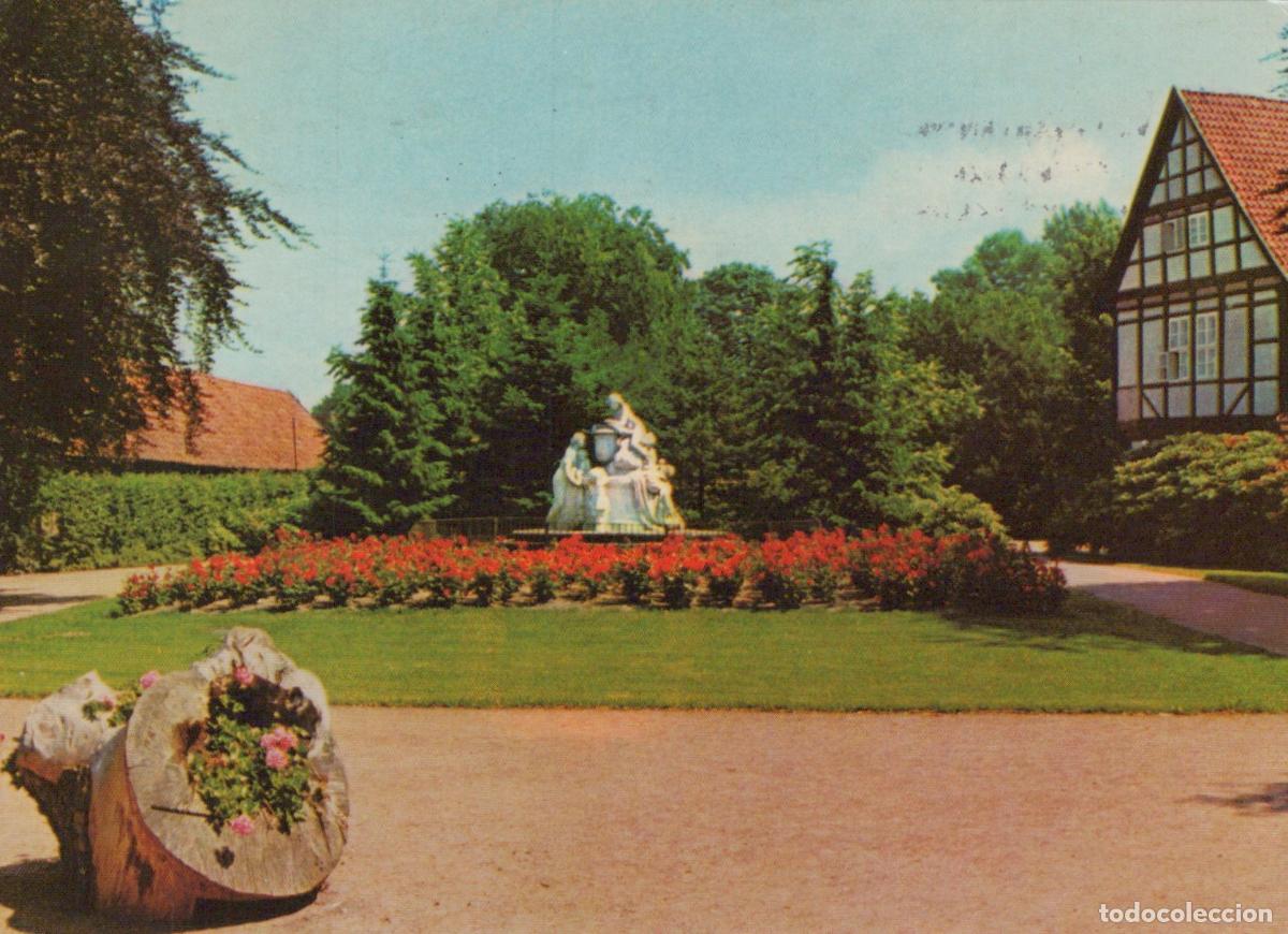 Postales: Germany Celle French Garden Caroline Mathilde Monument 1974 *YBB023