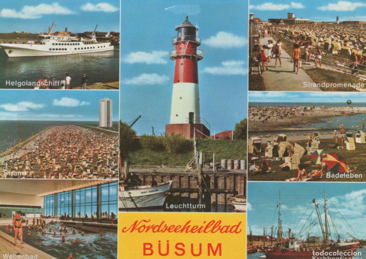 Postales: Germany Helgoland B&uuml;sum North Sea Health Resort Lighthouse Beach *YBB031