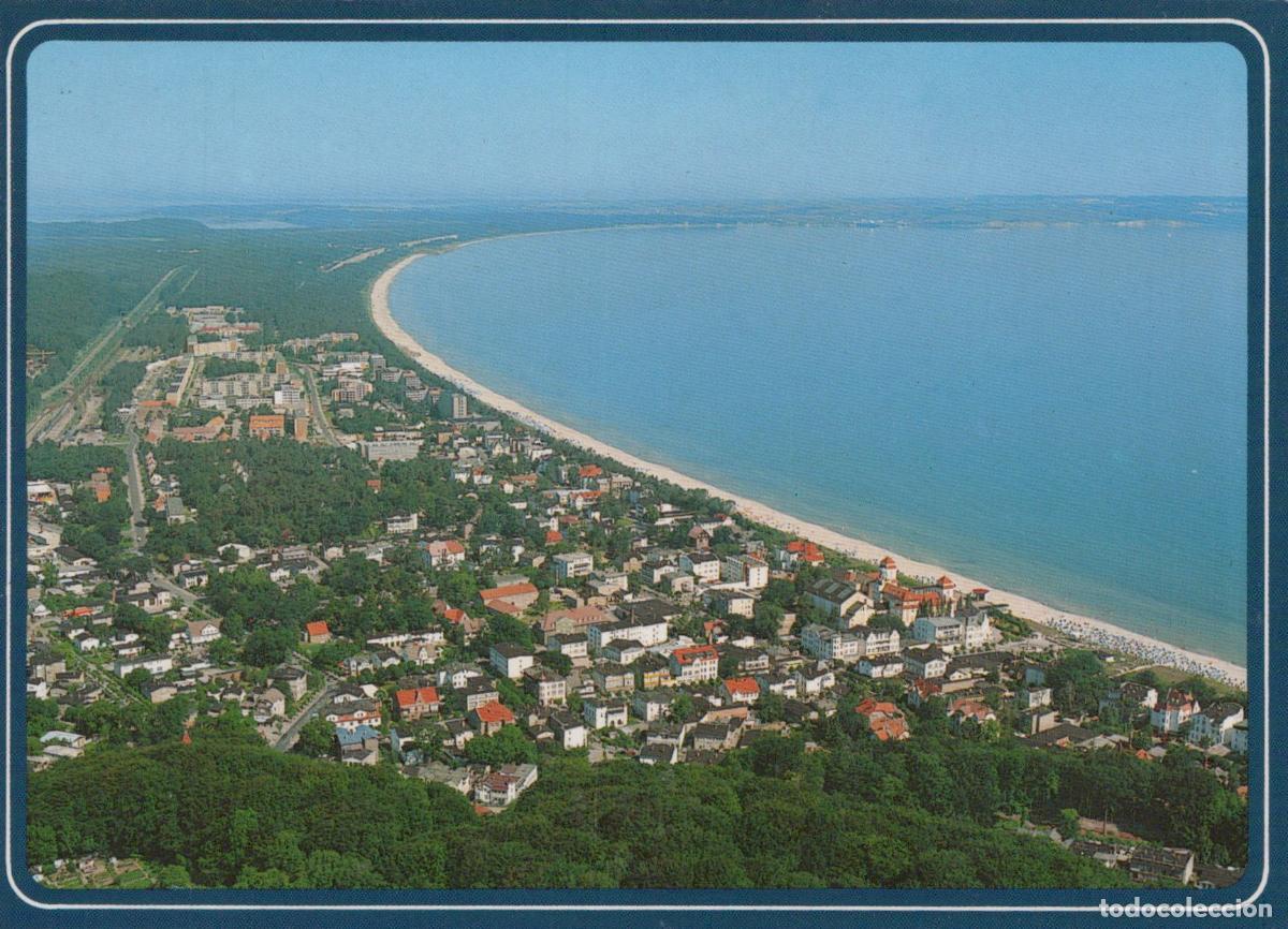 Postales: Germany Ruegen Binz R&uuml;gen Coastal Town And Beach Aerial View Baltic Sea *YBB058