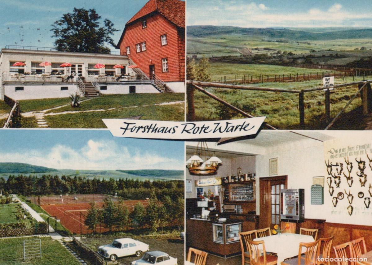 Postales: Germany Duderstadt Forsthaus Rote Warte Restaurant Landscape Tennis *YBB083