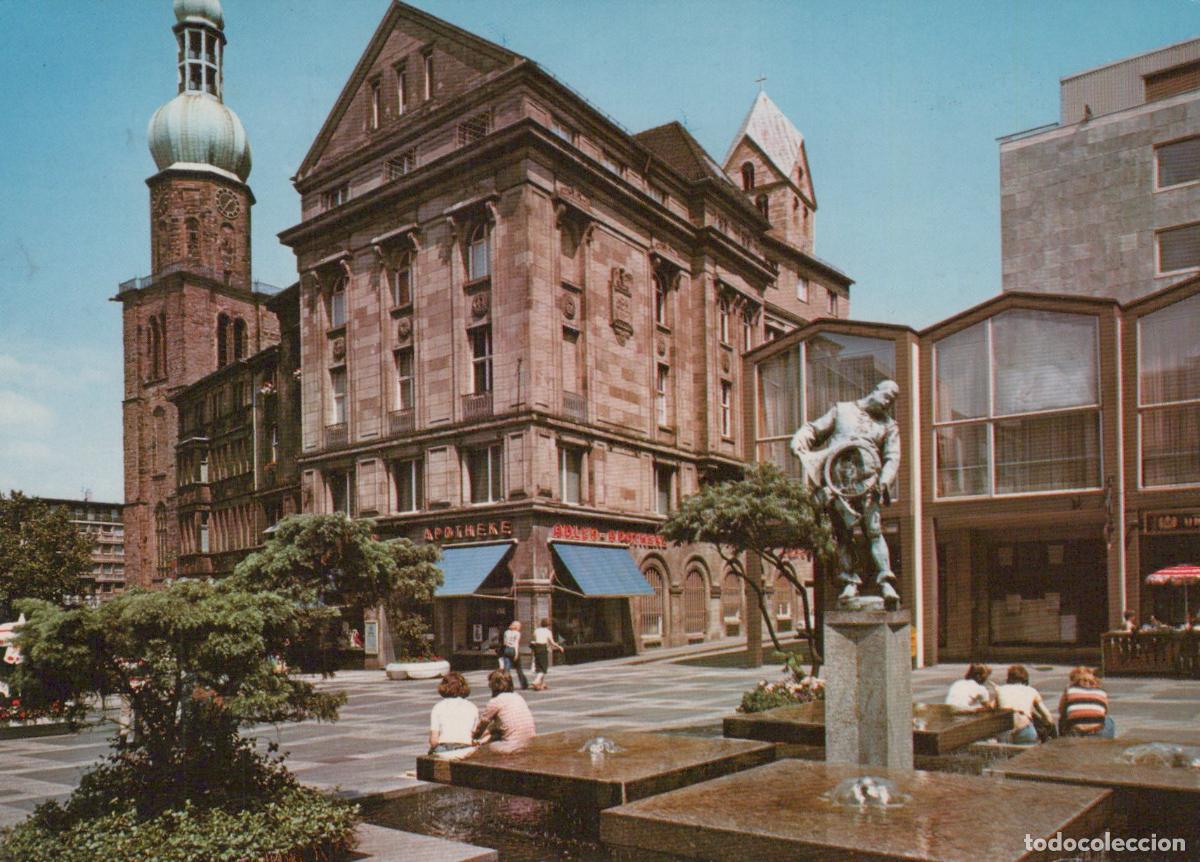 Postales: Germany Dortmund Reinoldi Church And Market Square With Fountain *YBB088