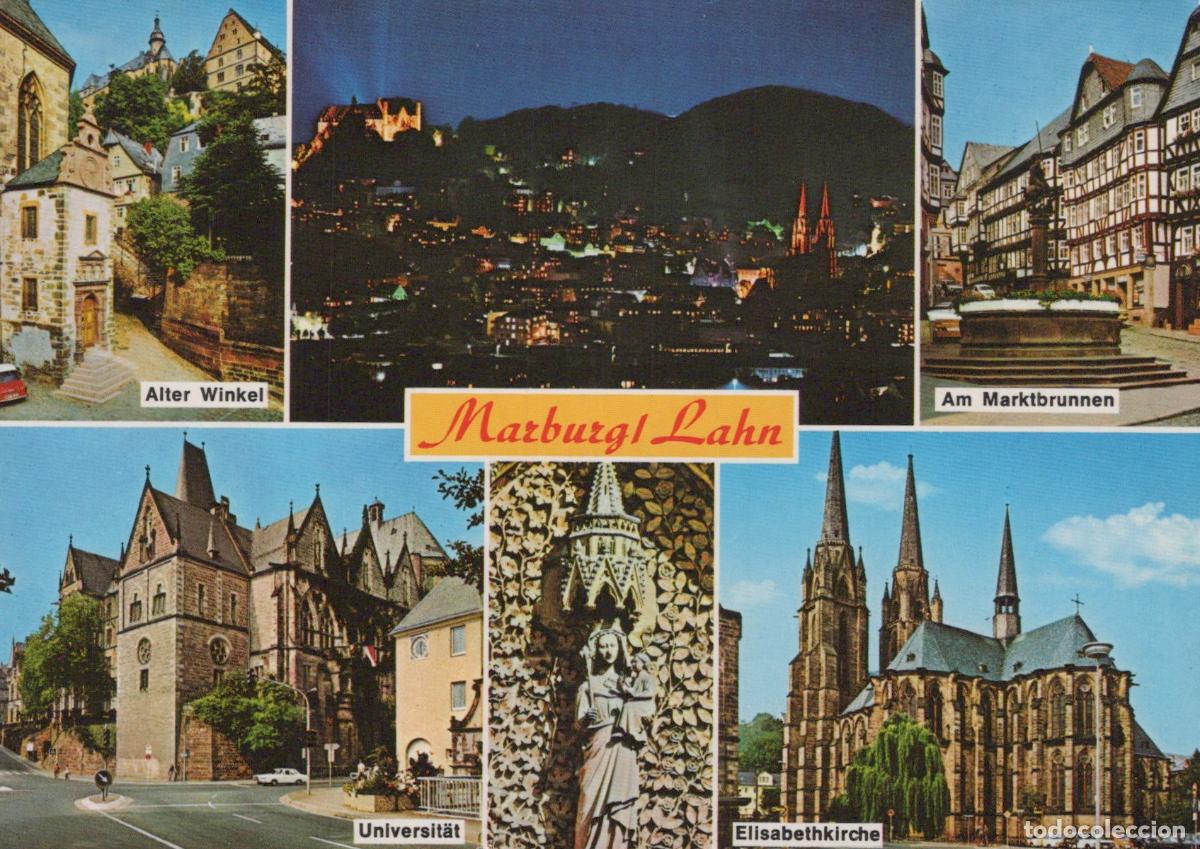 Postales: Germany Marburg An Der Lahn Multi View Cityscape University Church *YBB096