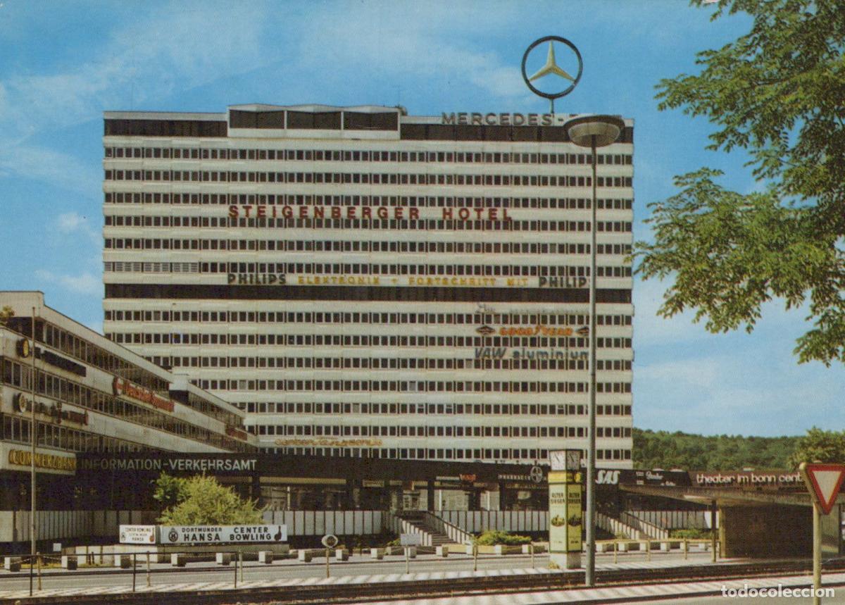 Cartes Postales: Germany Bonn Steigenberger Hotel And Commercial Building With Mercedes *YBB071