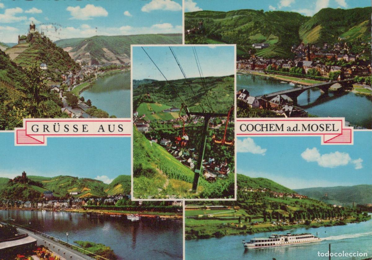 Cartes Postales: Germany Cochem On The Mosel River Views Castle Cable Car Ship *YBB103