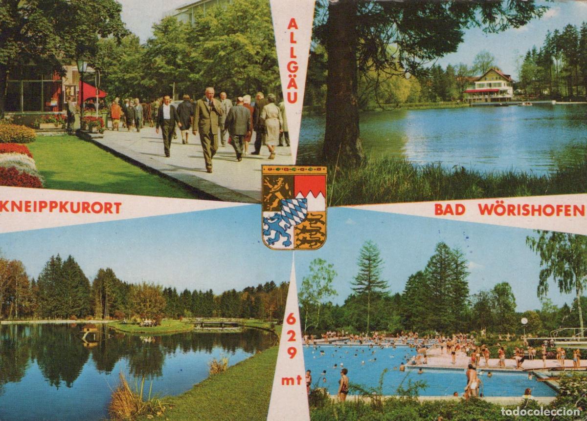 Cartes Postales: Germany Bad W&ouml;rishofen Allg&auml;u Kneipp Health Resort Lake Swimming Pool *YBB111