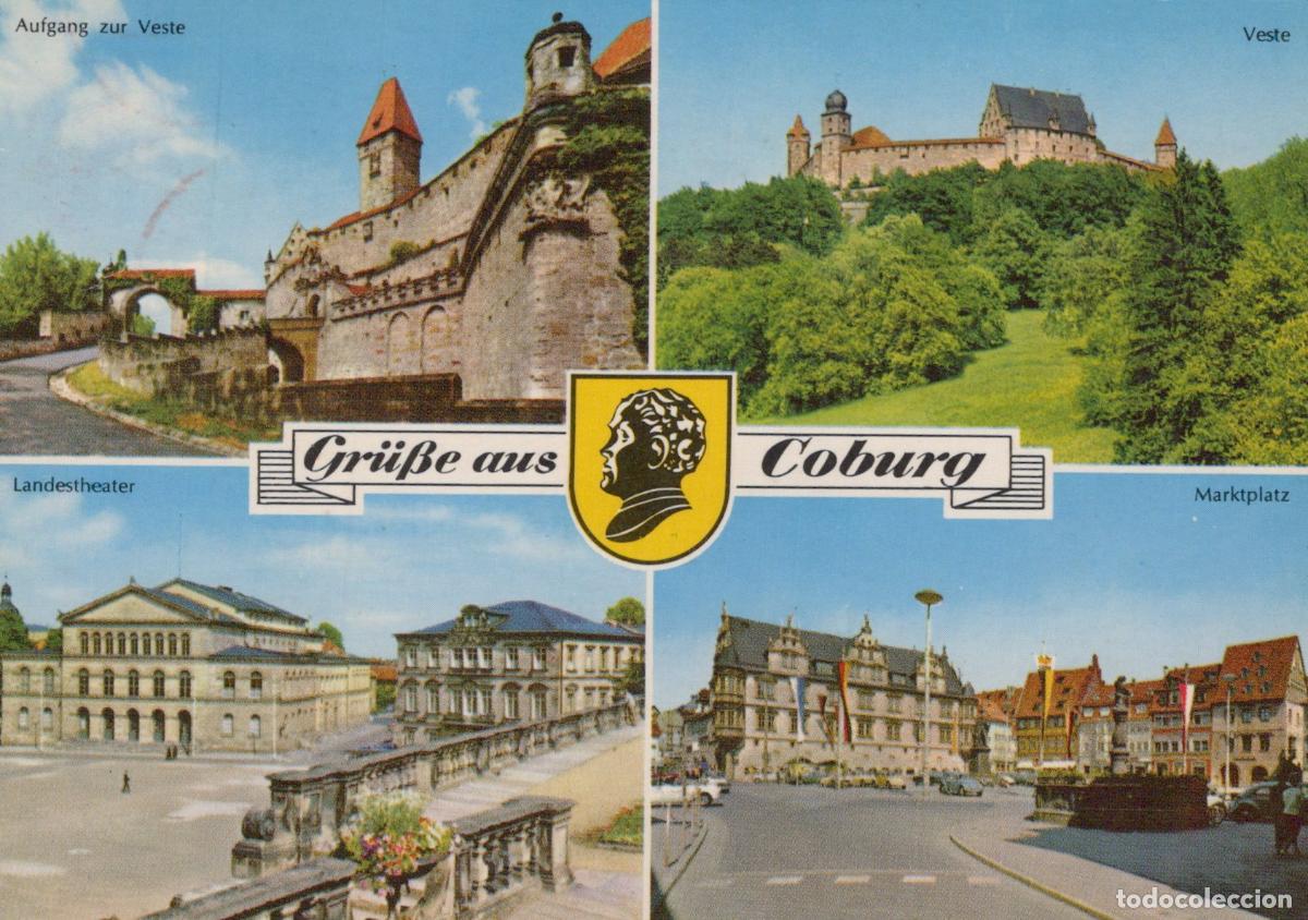 Cartes Postales: Germany Coburg Veste Castle Landestheater And Marktplatz *YBB104