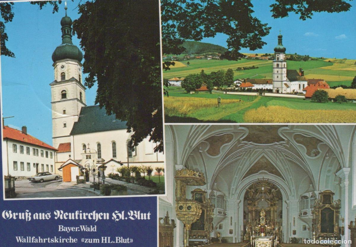 Cartes Postales: Germany Neukirchen HL Blut Pilgrimage Church Interior And Exterior *YBB118