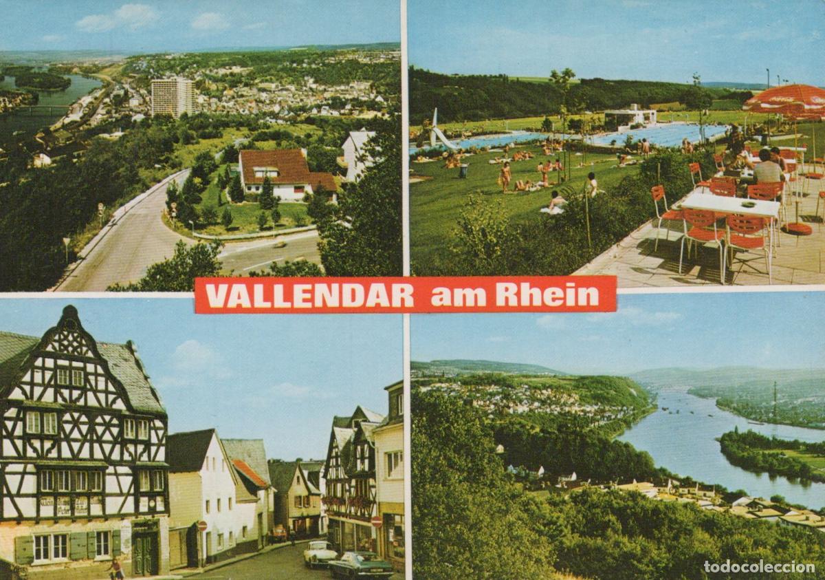 Cartes Postales: Germany Alf Bullay Vallendar Am Rhein Multi View River Town Swimming *YBB147