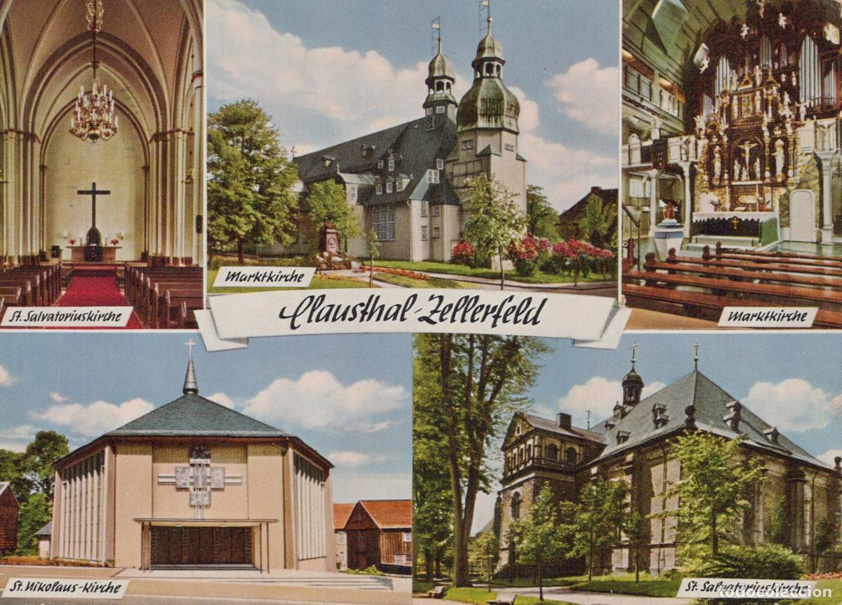 Cartes Postales: Germany Clausthal Zellerfeld Churches St Salvatorius Marktkirche St *YBB105